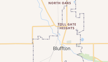 Bluffton, Indiana map