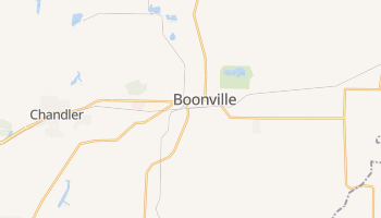 Boonville, Indiana map