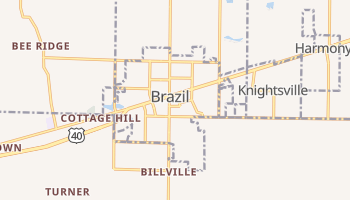 Brazil, Indiana map
