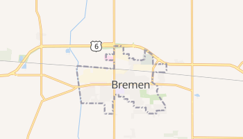 Bremen, Indiana map