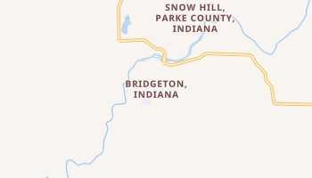 Bridgeton, Indiana map