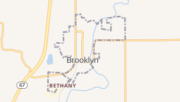 Brooklyn, Indiana map