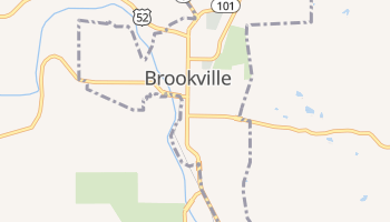 Brookville, Indiana map