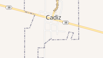 Cadiz, Indiana map