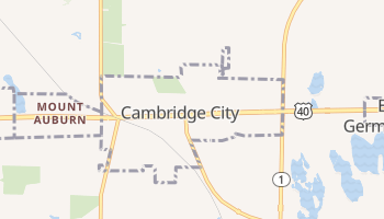 Cambridge City, Indiana map