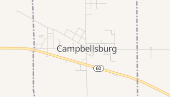 Campbellsburg, Indiana map