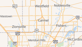 Carmel, Indiana map