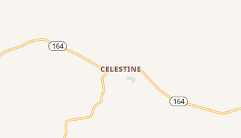 Celestine, Indiana map