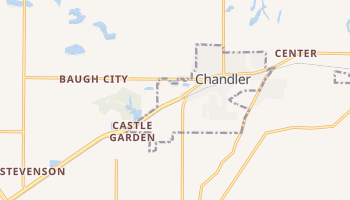 Chandler, Indiana map