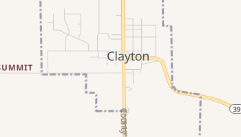 Clayton, Indiana map