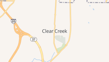 Clear Creek, Indiana map