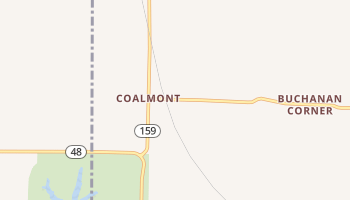 Coalmont, Indiana map