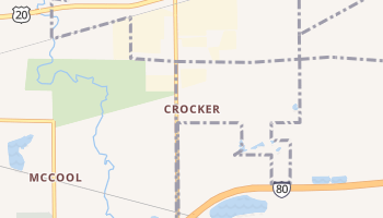 Crocker, Indiana map
