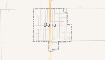 Dana, Indiana map