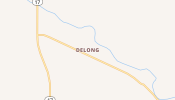 Delong, Indiana map