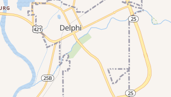 Delphi, Indiana map