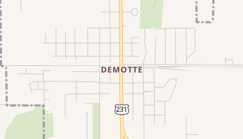 DeMotte, Indiana map