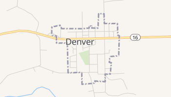 Denver, Indiana map