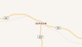 Depauw, Indiana map