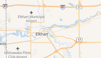 Elkhart, Indiana map