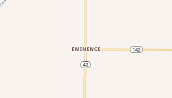Eminence, Indiana map