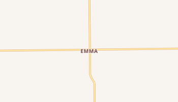 Emma, Indiana map