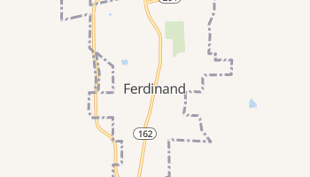 Ferdinand, Indiana map