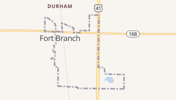 Fort Branch, Indiana map