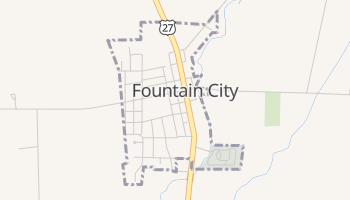 Fountain City, Indiana map