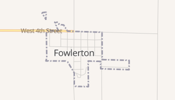 Fowlerton, Indiana map