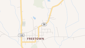Freetown, Indiana map