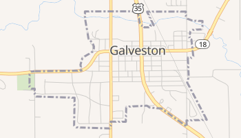 Galveston, Indiana map