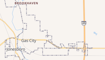 Gas City, Indiana map