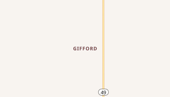 Gifford, Indiana map
