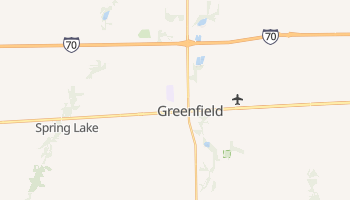 Greenfield, Indiana map