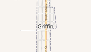 Griffin, Indiana map