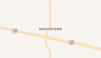 Grovertown, Indiana map