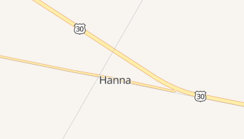 Hanna, Indiana map