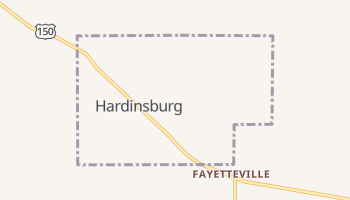 Hardinsburg, Indiana map