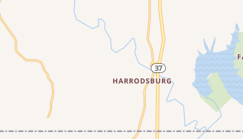 Harrodsburg, Indiana map