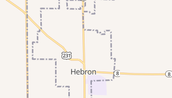 Hebron, Indiana map