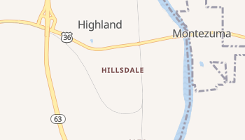 Hillsdale, Indiana map