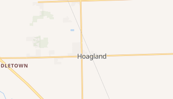 Hoagland, Indiana map