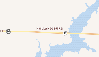 Hollandsburg, Indiana map