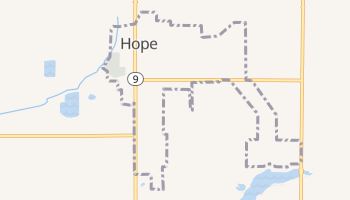 Hope, Indiana map