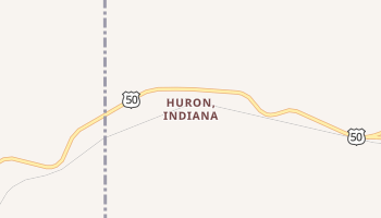 Huron, Indiana map