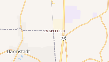 Inglefield, Indiana map
