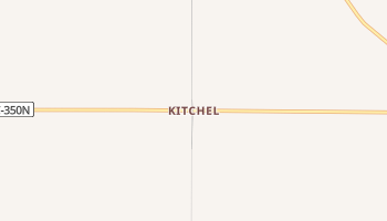 Kitchel, Indiana map
