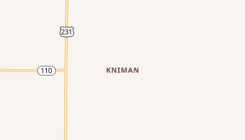 Kniman, Indiana map