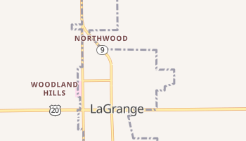 Lagrange, Indiana map